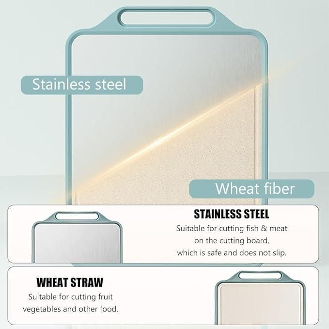 Steel Chopping Cutting Board | Pro Stainless Steel Chopping And Cutting Board | Durable stainless steel chopping board with anti-microbial surface