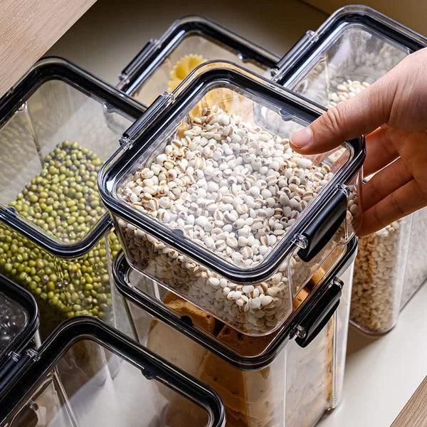 Air Tight Kitchen Storage Containers | Air Tight Storage Set For Kitchen | BPA Free Container Set For Kitchen Storage | Air Tight Kitchen Storage Organizer | Kitchen Storage Set