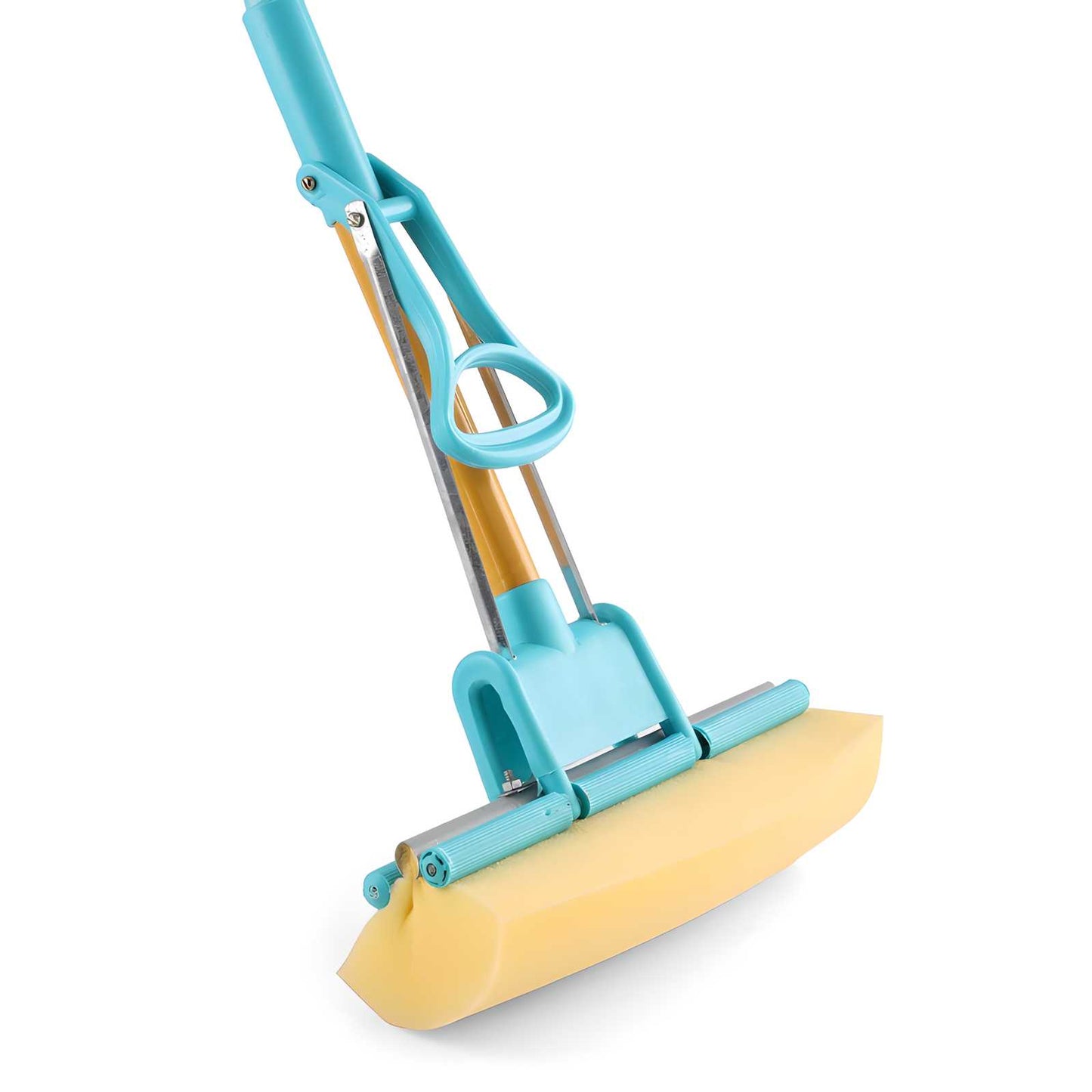 Multipurpose Foldable Floor Cleaning Squeeze Mop Wiper | Foldable Sponge Mop Pro | PVA Sponge Mop for Floor And Bathroom Cleaning | Stainless Steel butterfly mop for cleaning floor