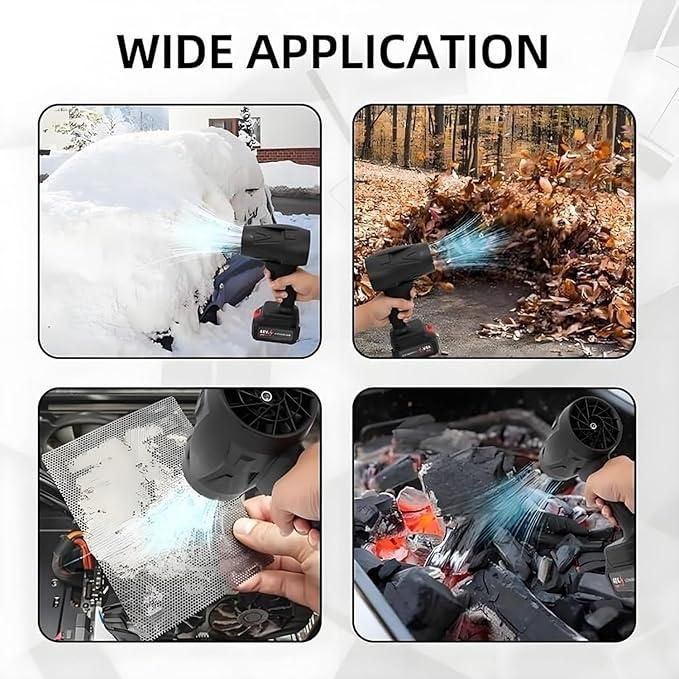Cordless Jet Air Blower | Compact Turbo Air Blower For Cleaning Electronics, Home, Dust, Cars, Or Outdoors | Multipurpose Air Blower for Cleaning, Camping, Car Drying, Electronics And Much More