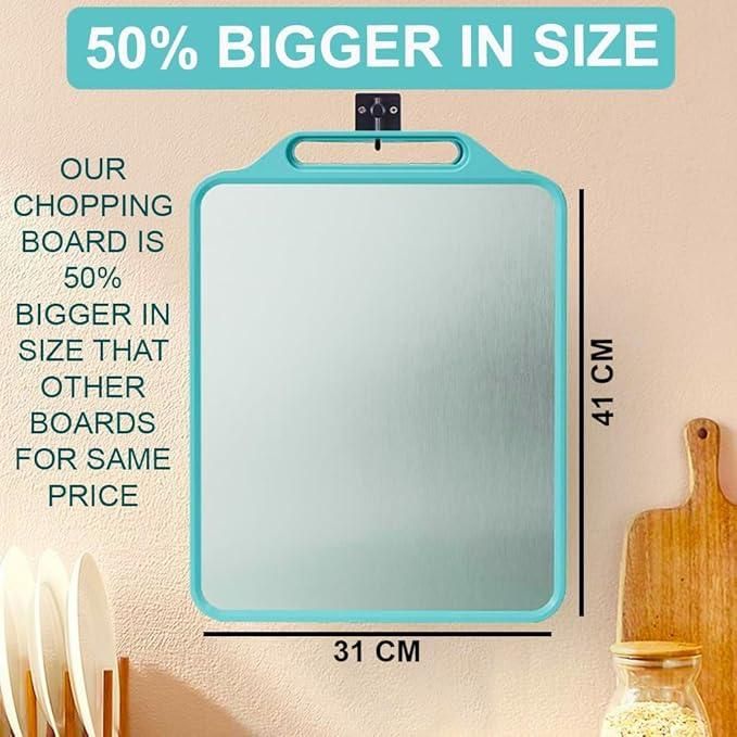 Steel Chopping Cutting Board | Pro Stainless Steel Chopping And Cutting Board | Durable stainless steel chopping board with anti-microbial surface