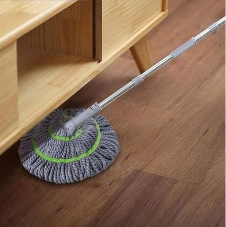Easy Twist Microfiber Floor Mop | Self-wringing 360° degree mop with ergonomic stick and extendable handle for smooth cleaning