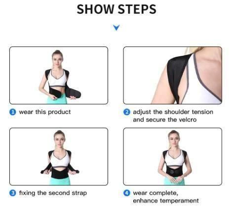 Posture Correct Back Support And Pain Relief Belt For Men And Women | Universal Adjustable Brace For Posture Correction | Free Size Posture Corrector For Men And Women | Back Support Belt For Back Pain, Back Straight And Shoulder Support (Universal Size)
