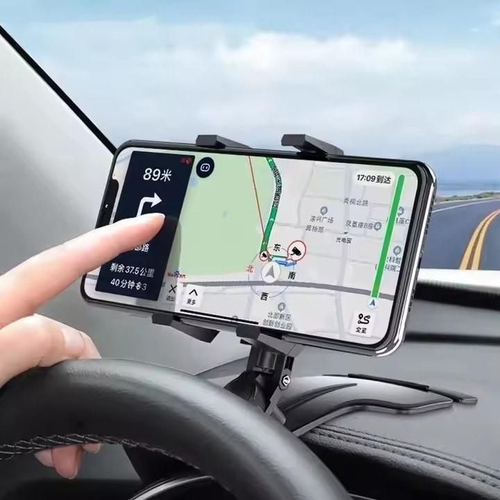Multifunctional Car Dashboard Phone Holder, 360 Degree Rotation, Universal Smartphone Compatibility, Dashboard Mount | 360 Degree Rotatable Phone Mount For Car | Phone Holder With 360 Degree Rotation