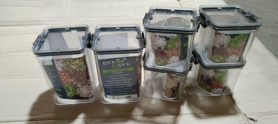 Air Tight Kitchen Storage Containers | Air Tight Storage Set For Kitchen | BPA Free Container Set For Kitchen Storage | Air Tight Kitchen Storage Organizer | Kitchen Storage Set