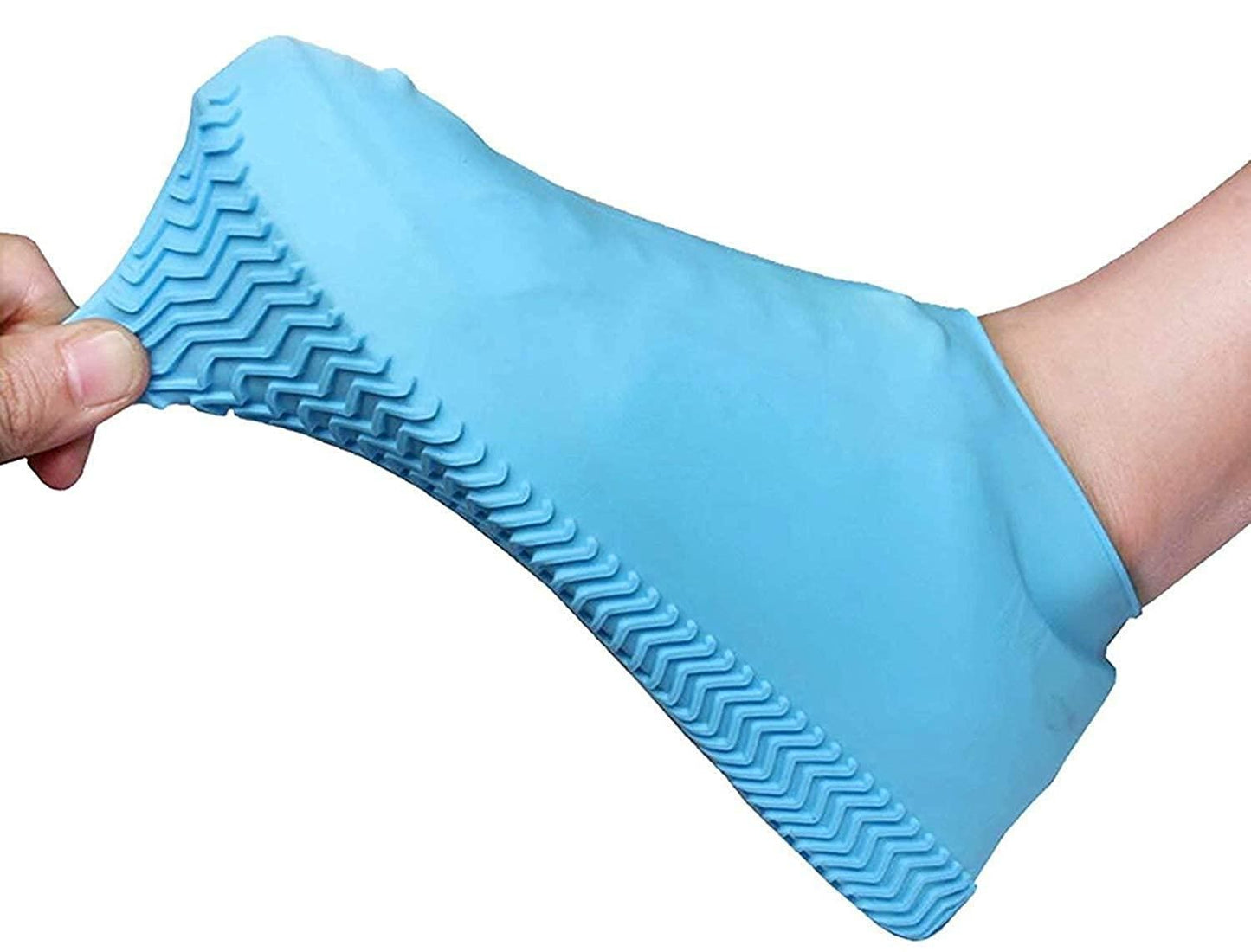 Silicone Reusable Anti skid Waterproof Boot Cover And Shoe Protector And Boot Cover For Indoor And Outdoor Use | Waterproof Shoe Cover | Reusable Silicone Cover Shoes Rain Boots for Men, Women And Kids (Assorted Color)