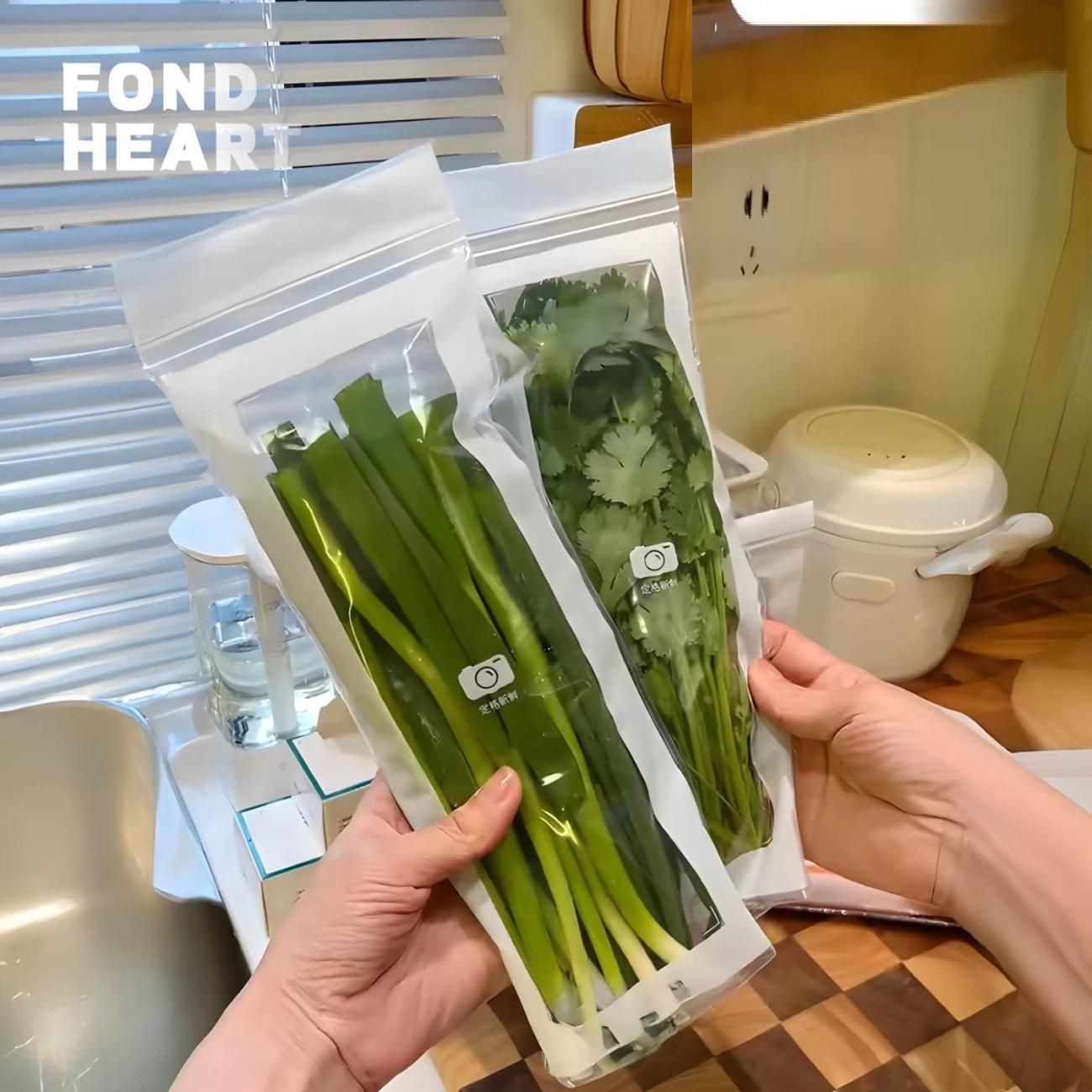 Multipurpose Zip Lock Bag 15pc |  Multipurpose Zip Lock Bag | Zip Lock Vegetable Fridge Multipurpose Storage Bag | Reusable storage bags for fridge, veggies, and travel