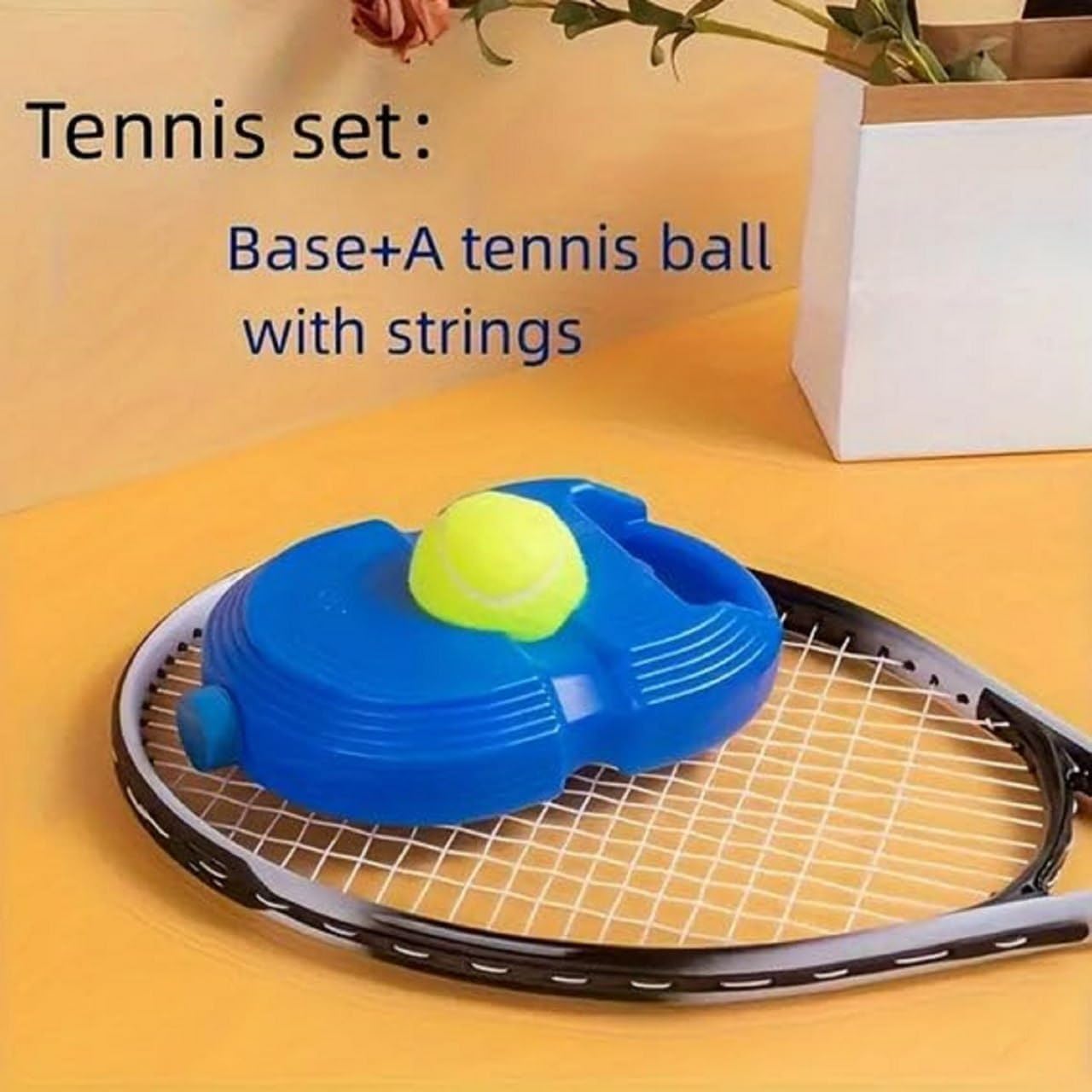 Self Tennis And Cricket Training Rebound Ball With String For Solo Practice | Rebound Ball with String for Solo Tennis And Cricket Practice | Self Practice Rebound Ball For Tennis And Cricket, Fill Sand or Water | Self Practice Ball
