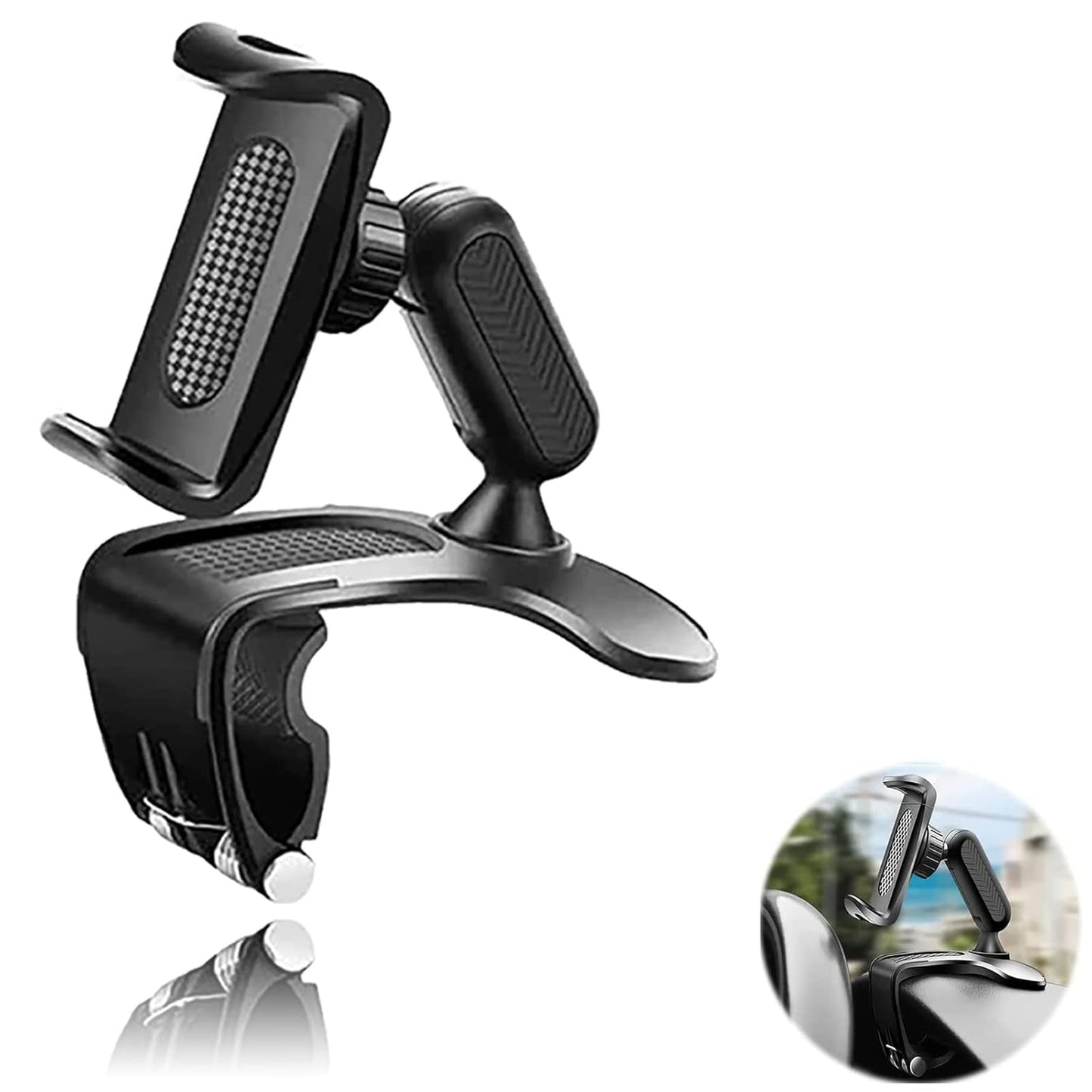 Multifunctional Car Dashboard Phone Holder, 360 Degree Rotation, Universal Smartphone Compatibility, Dashboard Mount | 360 Degree Rotatable Phone Mount For Car | Phone Holder With 360 Degree Rotation