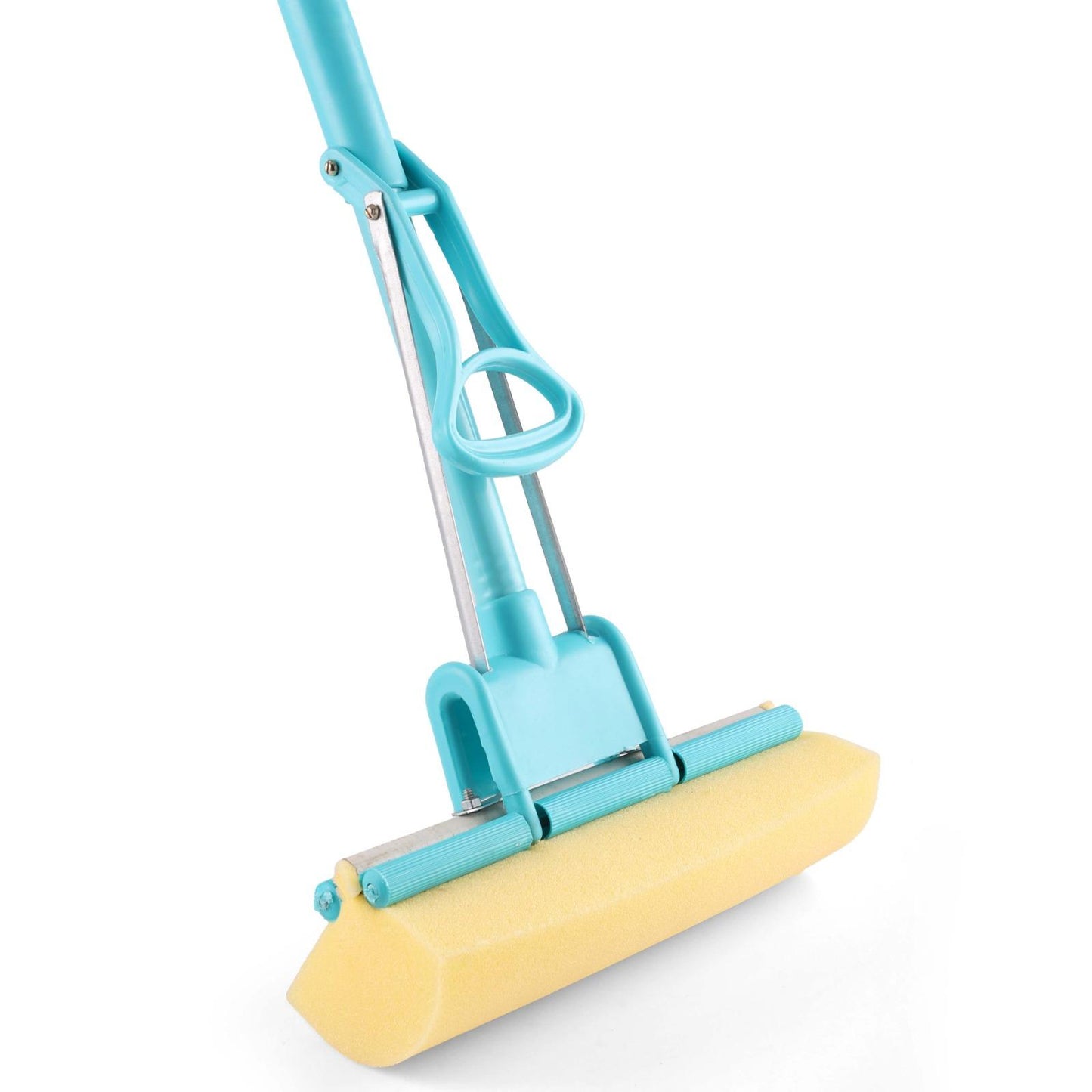 Multipurpose Foldable Floor Cleaning Squeeze Mop Wiper | Foldable Sponge Mop Pro | PVA Sponge Mop for Floor And Bathroom Cleaning | Stainless Steel butterfly mop for cleaning floor