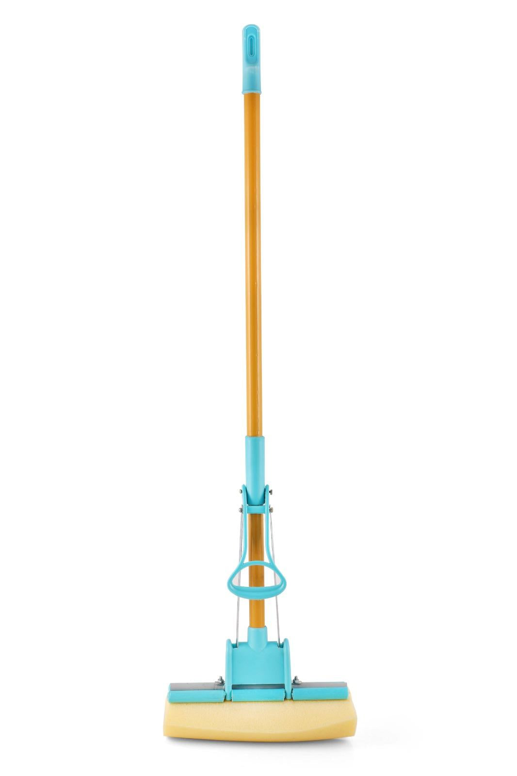Multipurpose Foldable Floor Cleaning Squeeze Mop Wiper | Foldable Sponge Mop Pro | PVA Sponge Mop for Floor And Bathroom Cleaning | Stainless Steel butterfly mop for cleaning floor