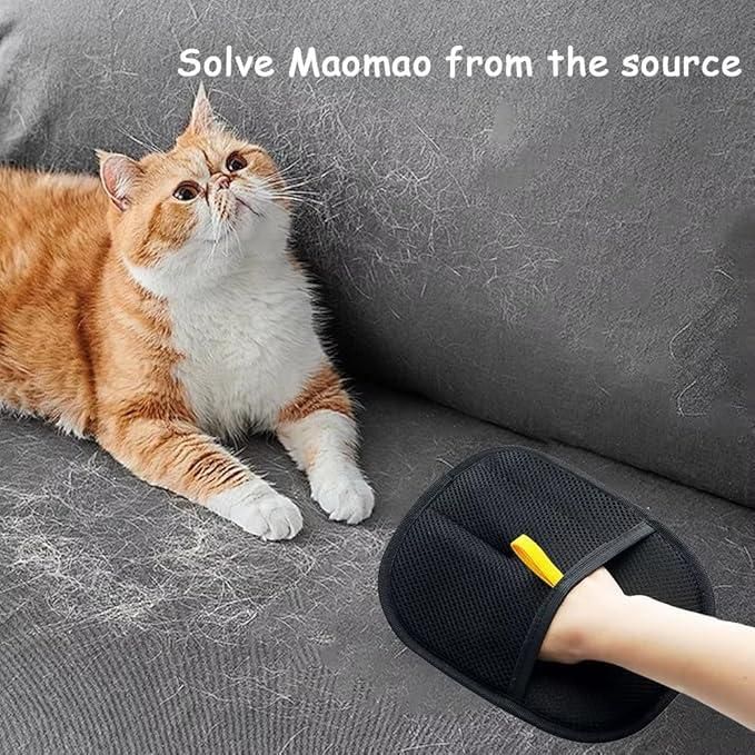 Pet Hair Removal Gloves For Dog And Cat Hair | Per Hair Removing Glove Removes Pet Hair From Beds, Sofas, Clothes, And Car Seats | Pet Hair Remover Glove For Cleaning Pet Couch, Bed, Sofa, Blanket, Bedsheet, Car Seat And Racks