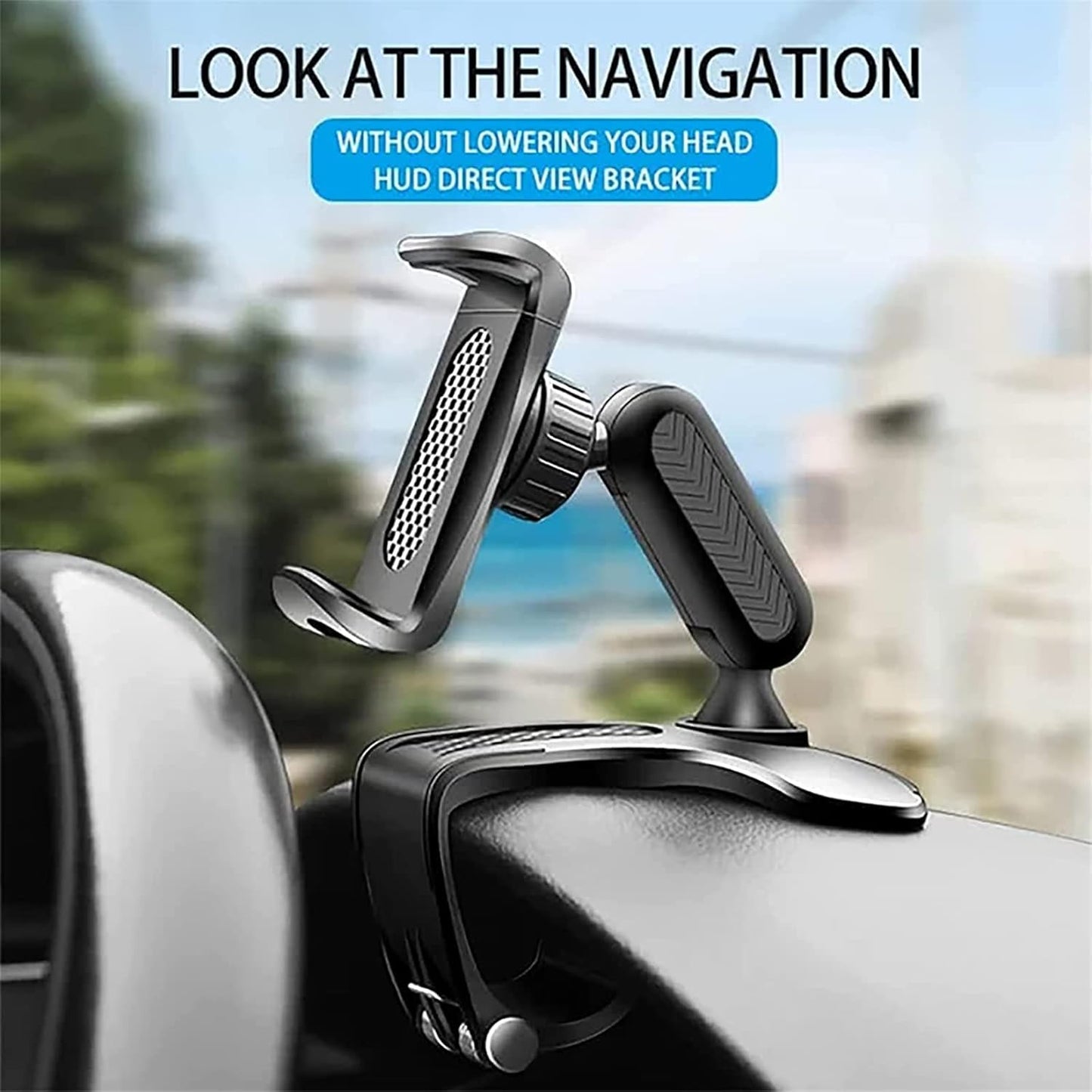 Multifunctional Car Dashboard Phone Holder, 360 Degree Rotation, Universal Smartphone Compatibility, Dashboard Mount | 360 Degree Rotatable Phone Mount For Car | Phone Holder With 360 Degree Rotation