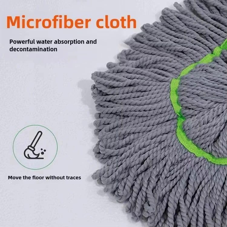 Easy Floor Cleaning Mop | 2-in-1 Microfiber 360 Rotatable Adjustable and Multi-Surface Floor Cleaning Mop for Home and Office